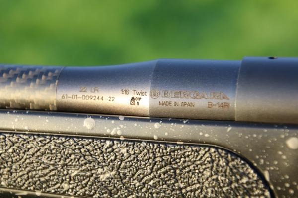 BERGARA .22 LR LEFT HAND B14R CARBON, SUPERB!